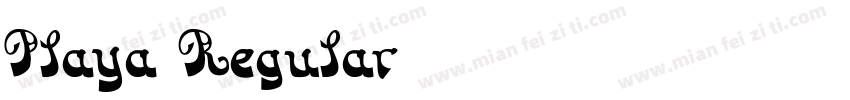 Playa Regular字体转换